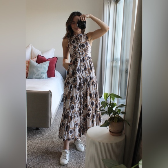 Anthropologie Maeve Snake-Printed Maxi Dress - Picture 7 of 7